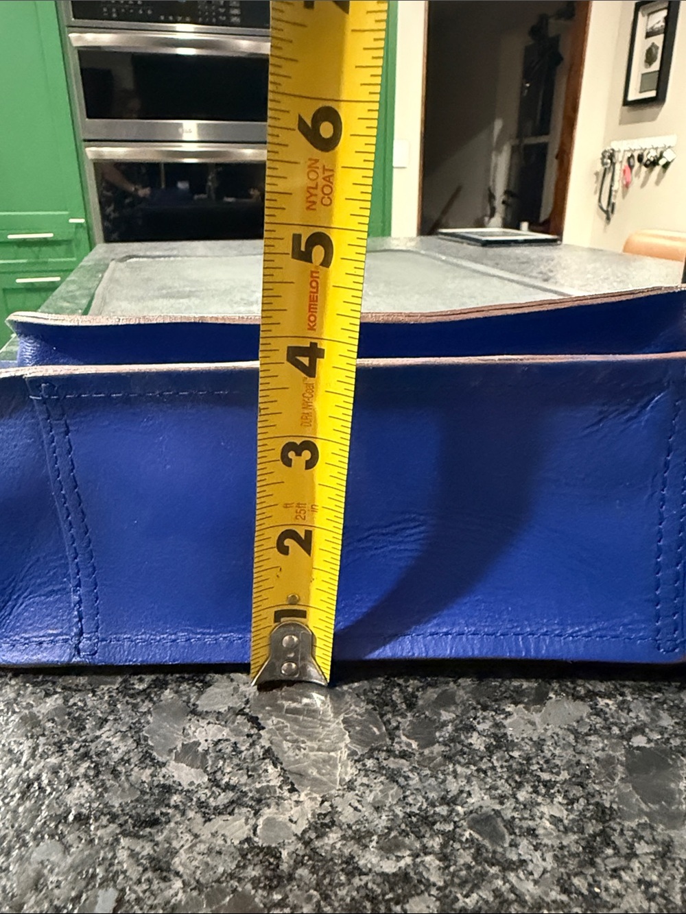 Cobalt Blue Women's Satchel with Top Handle and Crossbody Strap - Picture 10 of 10